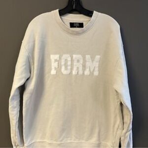 Women's Cream Crew Neck Sweater
